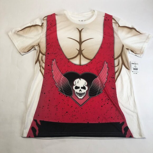 WWE Bret The Hitman Hart Halloween Costume Tee Graphic T-Shirt Size‎ Medium NWT - Picture 1 of 13